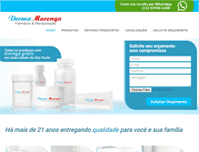 Tablet Screenshot of dermamarengo.com.br